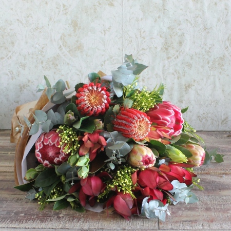 image of a Gorgeous native bouquet by florist with flowers