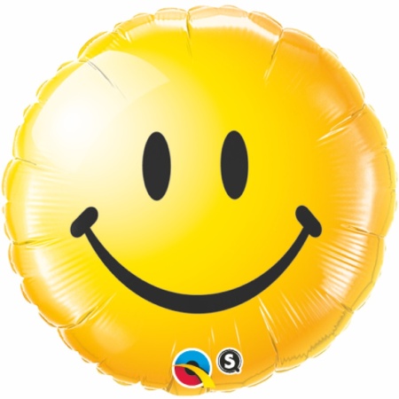Smiley Face Foil Balloon 18
