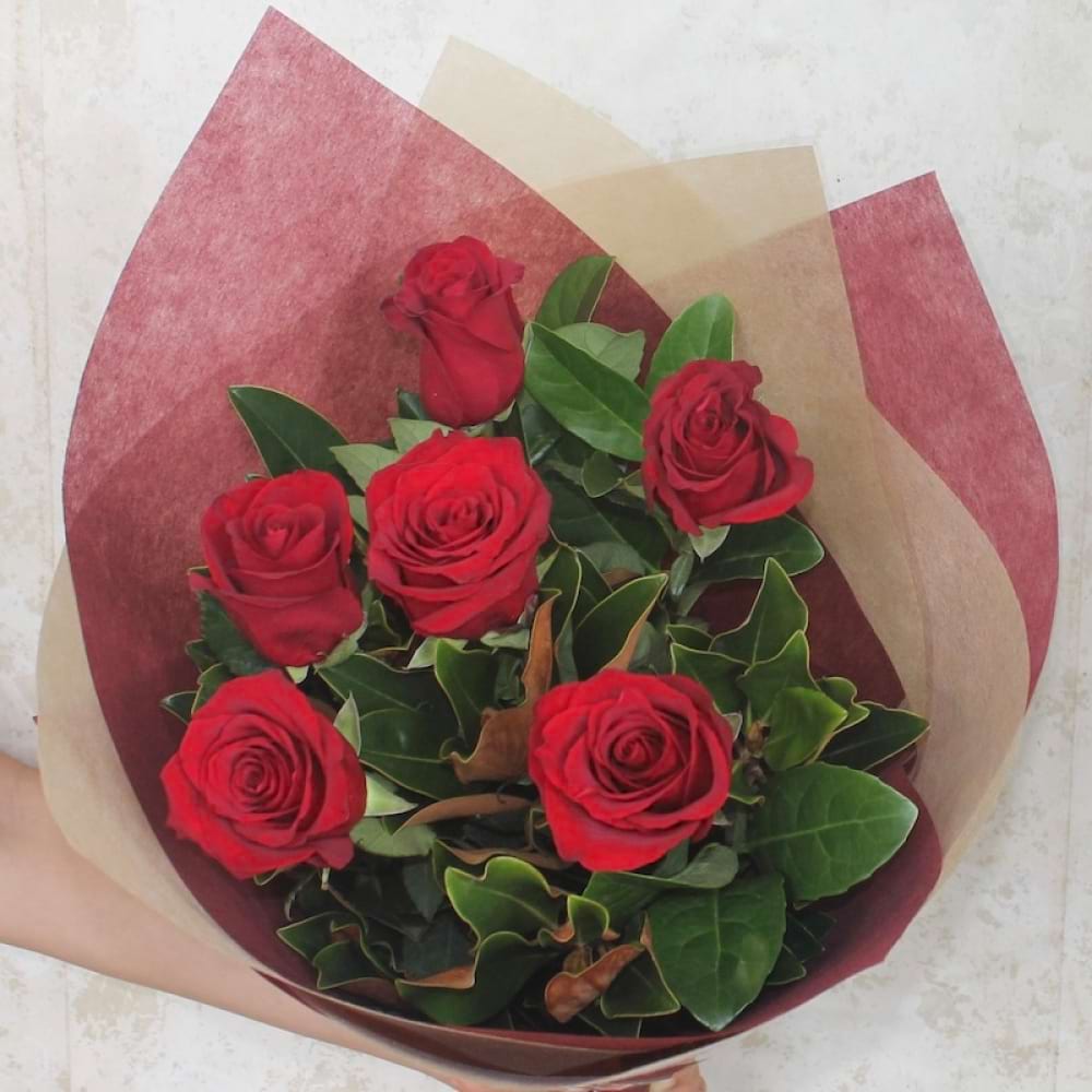 6 Red Rose Bouquet