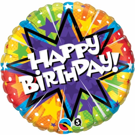 Happy Birthday Foil Balloon 18
