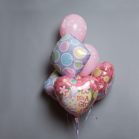 It's A Girl Balloon Bouquet