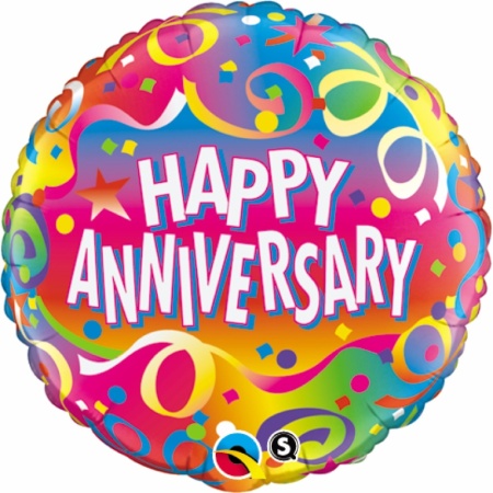 Happy Anniversary Foil Balloon 18