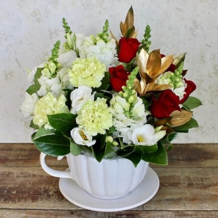 White Christmas Cup