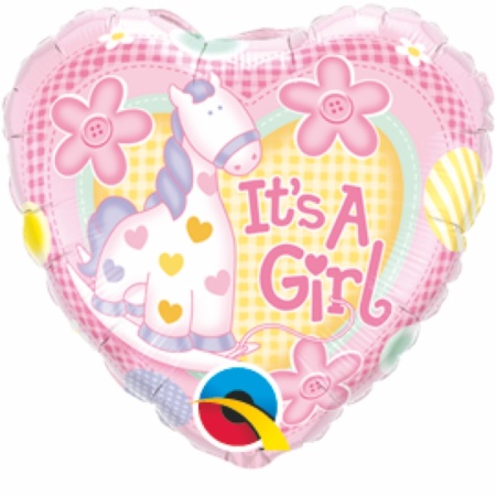It's a Girl Foil Balloon 18