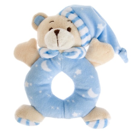 Baby Boy Rattle 15cm