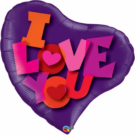 I Love You Foil Balloon 18