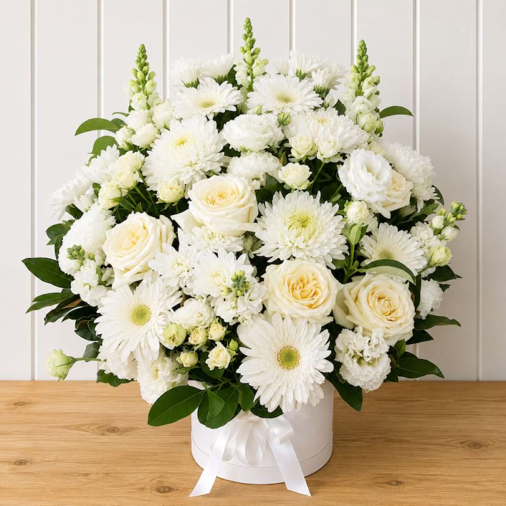 Grand White Box Arrangement