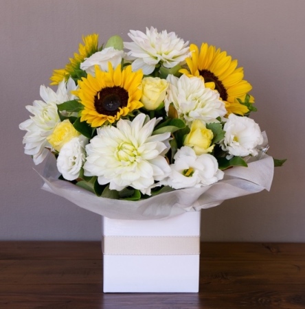 Congratulations Wishes Baby Box Arrangement